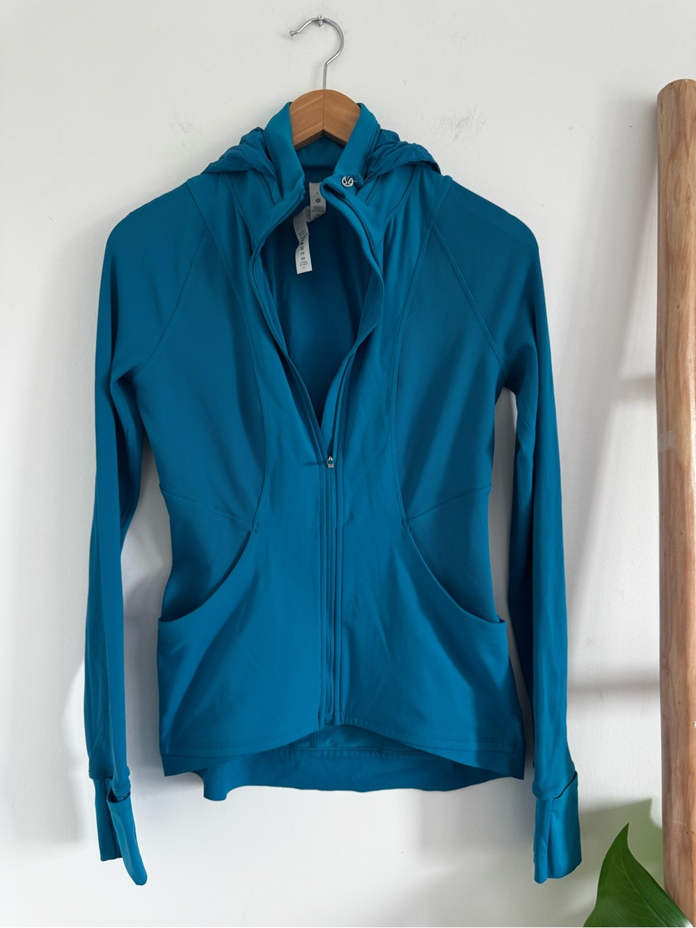 lululemon athletica Bright Teal Hooded Performance Jacket